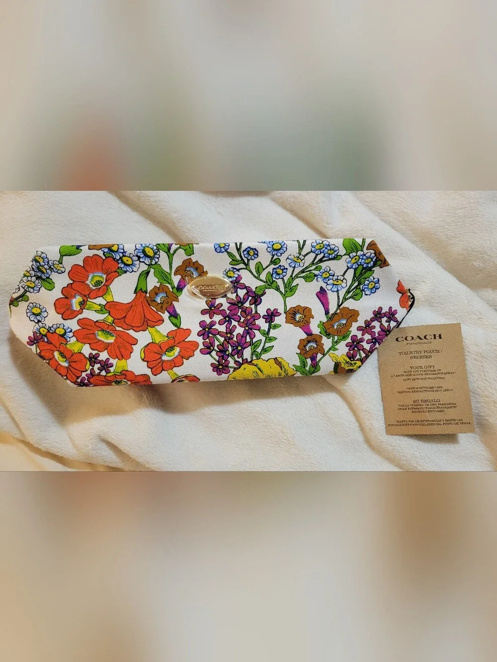 Coach Floral Canvas Pouch